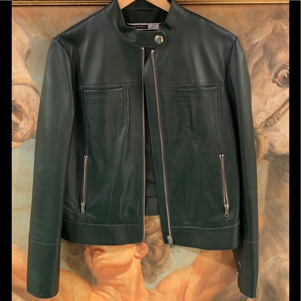 MaxMara SportmaxCode Lambskin leather jacket.